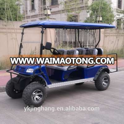 popular 6 passengers gas golf cart with 12inch off road tyre/personal gasoline powered golf car for sale